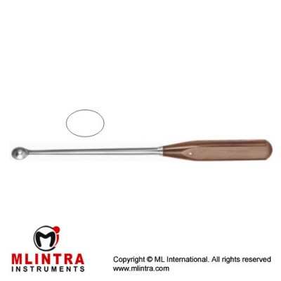 FiberGrip™ Volkmann Bone Curette Oval - Fig. 3 Stainless Steel, 27.5 cm - 10 3/4"